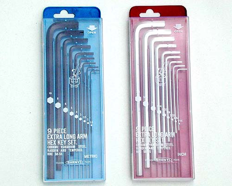 SY02-5 ~ 8 Extra Long Arm Series Hex Key Set(Plastic Box)